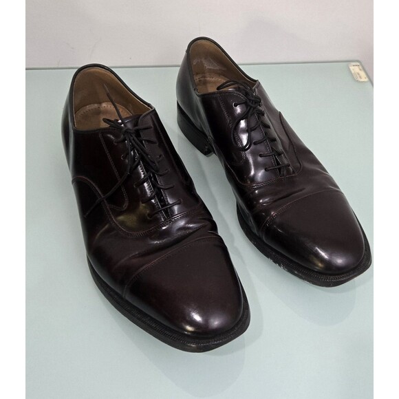 Johnston & Murphy Melton Cap Toe Oxfords 10.5 Leather